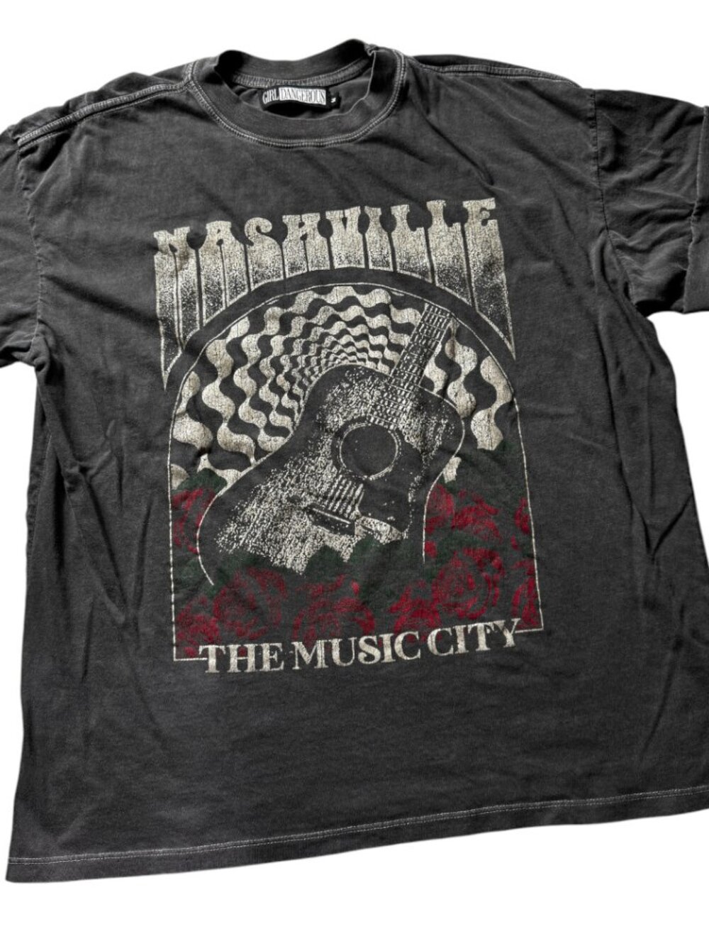 Girl Dangerous Nashville Music City Graphic Tee Size Medium - Picture 7 of 7